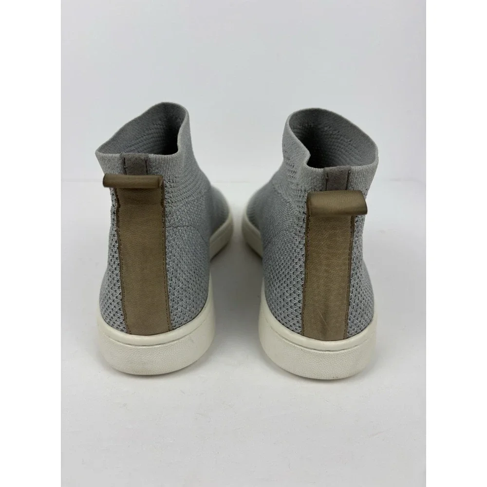 Eileen Fisher Point Recycled Knit Sneakers Shoes Gray Stretch Women's Size 9.5.